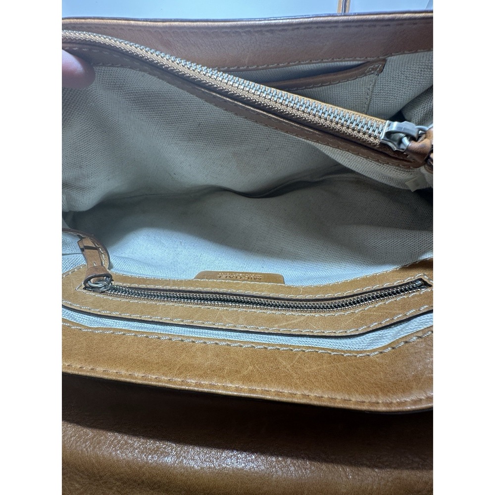 Michael Kors Vintage Astor Leather Purse & Wallet set Caramel Colored w. Silver - Picture 10 of 12
